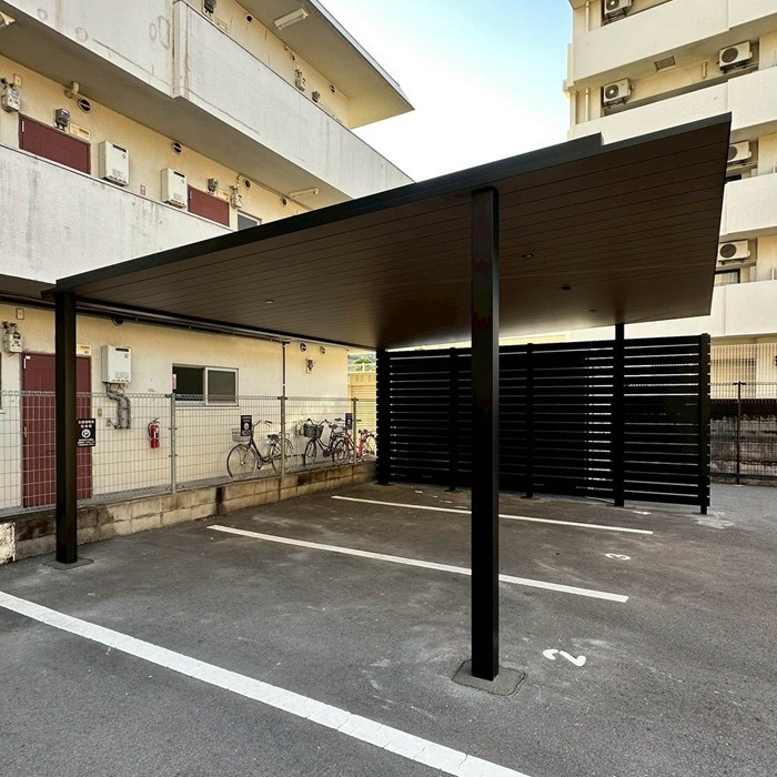 鹿児島市/プレーンルーフ2台用ダウンライト・サイドスクリーン有り