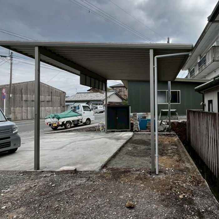 伊集院/既存カーポート移設工事/以前お世話になったお客様からのご依頼