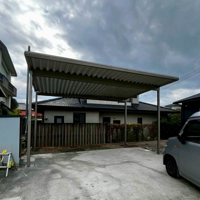 伊集院/既存カーポート移設工事/以前お世話になったお客様からのご依頼