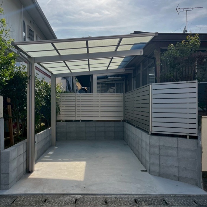 鹿児島市駐車場拡張工事少し前の工事になりますがお庭を潰して1台分の駐車場