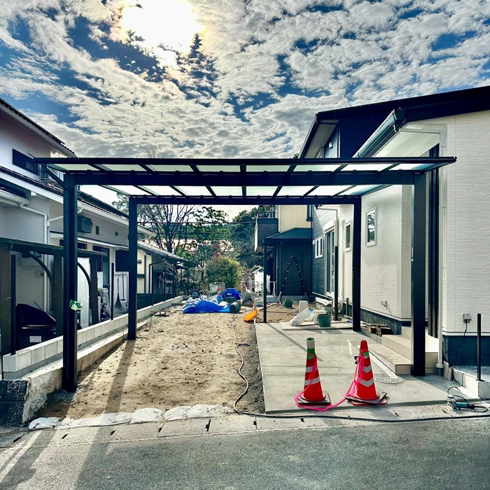 kagoshima-shi-shinchiku-gaikou-carport-ykkap-efuruju-first-2cars