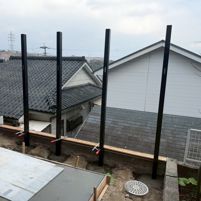 kagoshima-shi-shinchiku-gaikou-independent-fence-post-2m