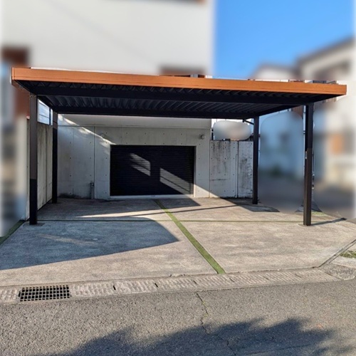 kagoshima-shi-carport-ykkap-gport-pro-2cars