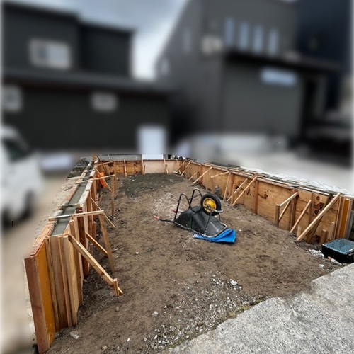 鹿児島市/ガレージ基礎工事/イナバのガレージをご注文頂きました！完成が楽しみです！