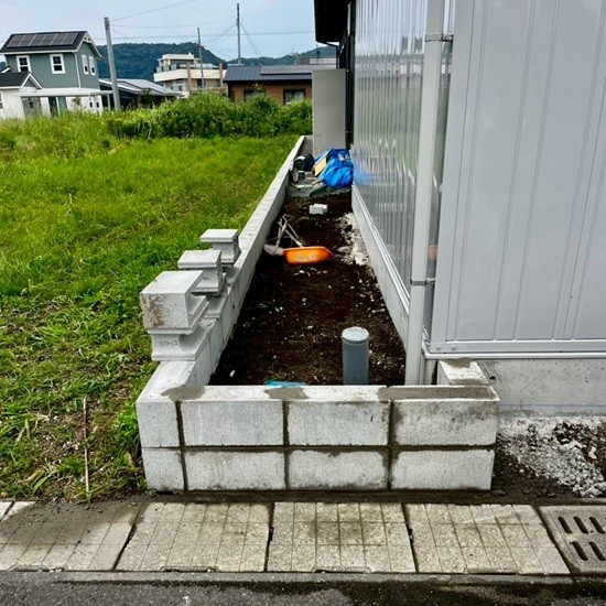 ibusuki-shi-shutter-garage-retaining-block-complete
